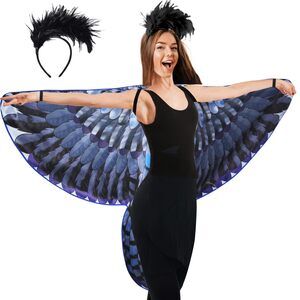 6336 Double-sided Adults Bird-wings Owl Costume For